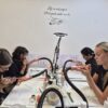 Students practising acrylic nails at the Acrylic Nail Extensions Training Course