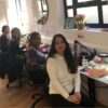 Lash students in a Beauty Academy training room