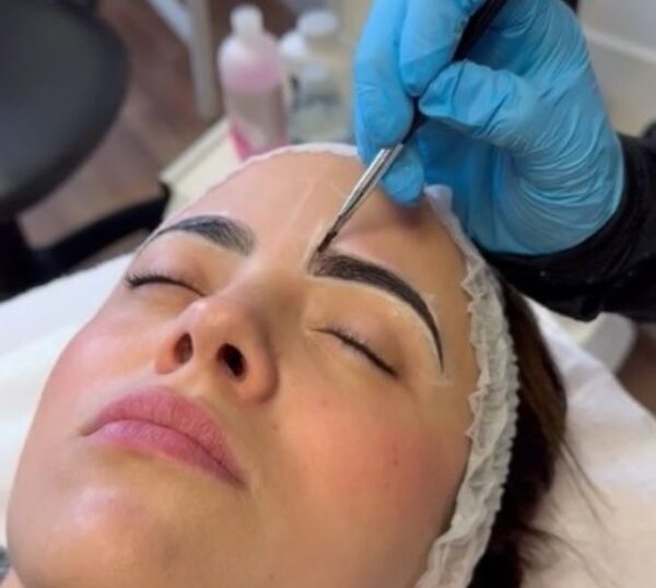 Brows being shaped during training