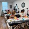 Hybrid lash training class in progress