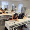 Lash and brow training class in progress
