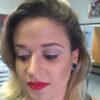 Model with glamorous evening make-up