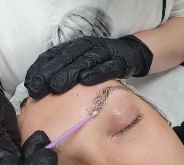 Brow being laminated during training