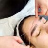 Brow threading during HD brows training