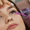 Hybrid brow treatment with tinted, shaped brows